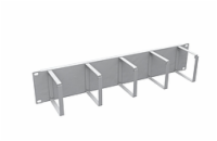 Solarix Vyvazovací panel 19" 2U RAL 7035 ocelový VP-05-2-00-G