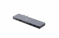 CANYON replikátor portů DS-8, 8v1, pro Apple Mackbook s Thunderbolt 3 (USB-C 87W),1*Type C PD87W+2*Type C data+2*HDMI