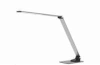 Solight LED stolní lampička stmívatelná, 11W,  změna chromatičnosti, broušený hliník, stříbrná - WO51-S