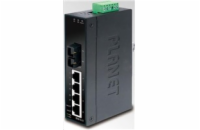 Planet ISW-511, 4x 10/100Base-TX+ 1x 100FX 2km, MM, DIN, IP30