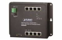 Planet WGS-4215-8T2S plochý L4 switch, 8x1Gb, 2x1Gb SFP, 12-48VDC/24VAC, -40~75°C, IP30, fanless