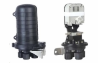 XtendLan Vodotěsná optická spojka, zemní/zeď/stožár, 24 vláken 4x6, 4 prostupy, matice, 300x188mm