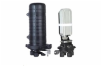XtendLan Vodotěsná optická spojka, zemní/zeď/stožár, 48 vláken 4x6, 4 prostupy, matice, 415x206mm