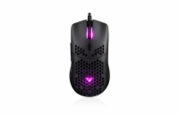 Modecom VOLCANO SHINOBI 3327 herní drátová optická myš, 6 tlačítek, 6200 DPI, RGB LED podsvícení, USB, černá