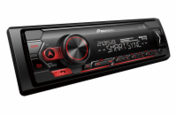 Pioneer MVH-S320BT autorádio s USB a Bluetooth červené