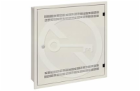 Solarix rozvaděč SOHO LC-18 do zdi s lištami 2U, 4U a 11U, 550x550x150mm, šedá RAL7035, s rámečkem k zazdění