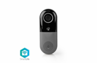 Nedis WIFICDP10GY - Wi-Fi Smart Domovní Zvonek s Kamerou | Ovládání Pomocí Aplikace | microSD Slot | HD 720p