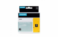 PRINTLINE kompatibilní páska s DYMO 18055, 12mm,1.5m,černý tisk/bílý p., RHINO, bužírka