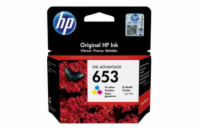 HP 653 originální inkoustová kazeta tříbarevná 3YM74AE HP 653 originální inkoustová kazeta tříbarevná 3YM74AE