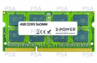 2-Power 4GB MultiSpeed 1066/1333/1600 MHz DDR3 SoDIMM 2Rx8 (1.5V / 1.35V) (DOŽIVOTNÍ ZÁRUKA)