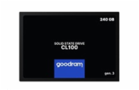 GOODRAM CL100 Gen.3 240GB, SSDPR-CL100-240-G3 GOODRAM SSD CL100 Gen.3 240GB SATA III 7mm, 2,5" (R: 520MB/s; W 400MB/s)