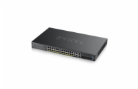 Zyxel GS2220-28HP,EU region,24-port GbE L2 PoE Switch with GbE Uplink (1 year NCC Pro pack license bundled)