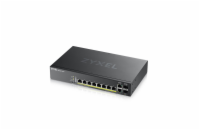 ZYXEL GS2220-10HP Zyxel GS2220-10HP,EU region,8-port GbE L2 PoE Switch with GbE Uplink (1 year NCC Pro pack license bundled)