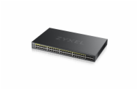 ZYXEL GS2220-50HP Zyxel GS2220-50HP,EU region,48-port GbE L2 PoE Switch with GbE Uplink (1 year NCC Pro pack license bundled)