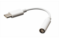 AKASA AK-CBCA27-10WH AKASA adaptér USB Type-C na 3.5 mm headphone jack adapter, 10cm, bílá