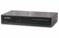 Planet GSD-803 switch  10/100/1000 (8x1000Base-T), EuP, 802.3az, kov, fanless