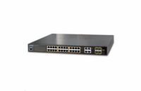 Planet GS-4210-24PL4C Planet GS-4210-24PL4C PoE switch L2/L4, 28x 1000Base-T, 4x SFP, Web/SNMPv3, ext 10Mb/s, 802.3at-440W