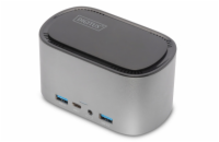 DIGITUS DA-70889 11 Port USB-C Dock with SSD Enclosure 2x HDMI DP 4x USB-A 2x USB-C RJ45 AC M.2 SSD