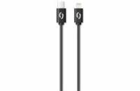 Datový kabel ALIGATOR POWER 3A, USB-C/Lightning, 1m černý