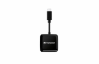 Transcend RDC3 USB-C (3.2 Gen 1) čtečka paměťových karet SDHC/SDXC (UHS-I)/microSDHC/microSDXC (UHS-I), černá