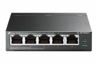 TP-LINK TL-SF1005LP TP-Link switch TL-SF1005LP (5x100Mb/s, 4xPoE, 41W, fanless)