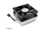 AKASA chladič CPU AK-CC1107EP01 pro AMD socket 754,939,940,  AM2, low noise, 80mm PWM ventilátor