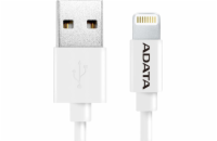 ADATA Sync & Charge Lightning kabel - USB A 2.0, 100cm, plastový, bílý