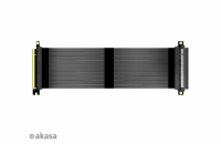 AKASA Riser black X3, 30 cm, AK-CBPE01-30B AKASA kabel RISER BLACK X2 Premium PCIe 3.0 x 16 Riser, 30cm