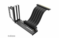 AKASA Riser black Pro, vertikálni VGA držák - AK-CBPE02-20B AKASA RISER BLACK PRO, Vertical GPU Holder + Premium PCIe 3.0 Riser cable