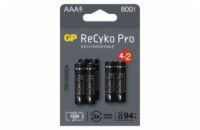 Nabíjecí baterie GP ReCyko Pro Professional AAA (HR03), 6 ks