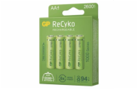 Nabíjecí baterie GP Recyko+ 2600 mAh HR6 AA, krabička