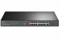 TP-Link CCTV switch TL-SL1218P (16x100Mb/s, 1xGbE uplink, 1xGbE/1xSFP combo uplink, 16xPoE+, 150W)