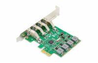DIGITUS Přídavná karta USB PCI Express USB3.0, 4portový A / F, čipová sada: VL805, s vlastním napájením