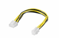 PREMIUMCORD Redukce napájení 8 pin/Female zdroj na P4 4pin/Male