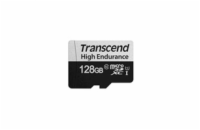 Transcend 128GB microSDXC 350V UHS-I U1 (Class 10) High Endurance paměťová karta, 95MB/s R, 45MB/s W