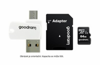 GOODRAM microSDHC karta 32GB M1A4 All-in-one (R:100/W:10 MB/s), UHS-I Class 10, U1 + Adapter + OTG card reader/čtečka