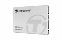 Transcend 220Q 2TB, TS2TSSD220Q TRANSCEND SSD220Q 2TB SSD disk 2.5 SATA III 6Gb/s, QLC, Aluminium casing, 550MB/s R, 500MB/s W, stříbrný
