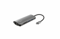 TRUST Dokovací stanIice DALYX USB-C 7v1, 1xHDMI, 1xUSB-C, 2xUSB, 1x RJ45, šedá