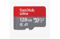 SanDisk MicroSDXC karta 128GB Ultra (100MB/s, Class 10, Android) + adaptér