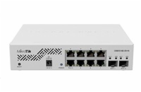 Mikrotik managed Switch CSS610-8G-2S+IN/ 8x Gbit port/ 2x 10G SFP+/ SwOS/ zdroj