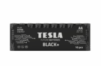 Tesla AA BLACK+ alkalická, (LR06, tužková, shrink) 10 ks fólie