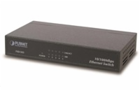 Planet FSD-503 Planet FSD-503 switch 5x 10/100Base-TX, 10", kov, fanless