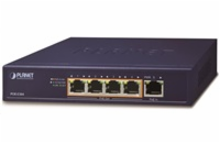 Planet POE-E304 Planet PoE/LAN extender, 1xPoE-in, 4xPoE-out 65W, 802.3bt/at/af, Gigabit