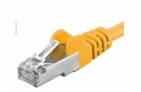 PREMIUMCORD Patch kabel CAT6a S-FTP, RJ45-RJ45, AWG 26/7 3m žlutá