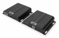 Digitus DS-55124 DIGITUS Sada 4K HDMI Extender přes IP / CAT 5, 6 (120 m), kompletní napájení PoE, UHD 4K/30 Hz