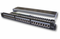 Datacom 3131 DATACOM Patch panel 19" STP 24 port CAT6A LSA 1U BK (3x8p) / VL