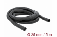 Delock Samouzavírací pletené opláštění 5 m x 25 mm, černé