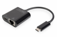 DIGITUS USB Type-C Gigabit Ethernet Adapter with Power Delivery Support