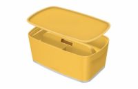 LEITZ Úložný box s víkem  MyBox Cosy + Organizér s držadlem, velikost S, teplá žlutá