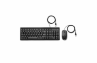 HP Wired Keyboard and Mouse 160 6HD76AA#BCM HP klávesnice a myš/drátová/black
